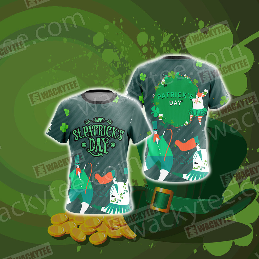 Happy Saint Patrick's Day New Version Unisex 3D T-shirt