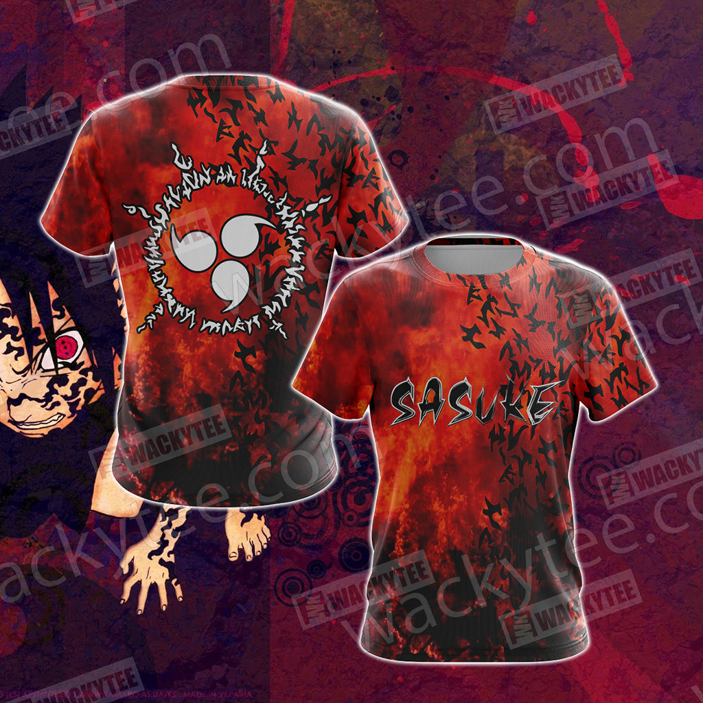 Naruto - Sasuke Cursed Seal Unisex 3D T-shirt T-shirt