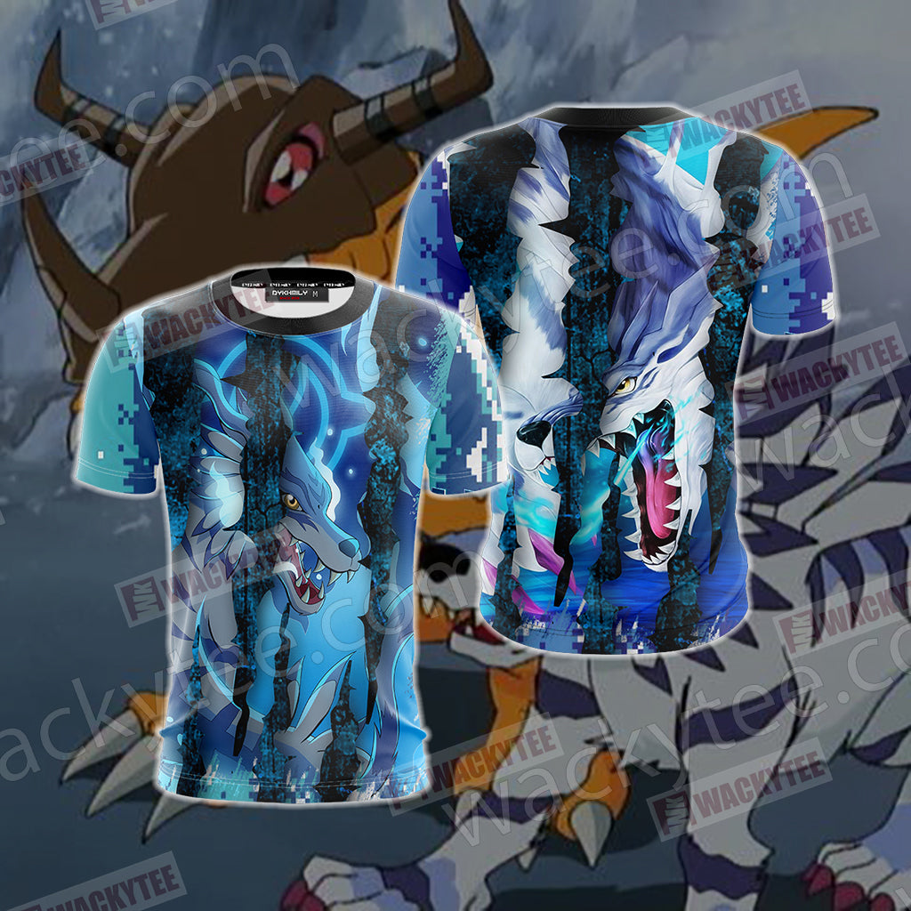 Digimon - Garurumon New Unisex 3D T-shirt