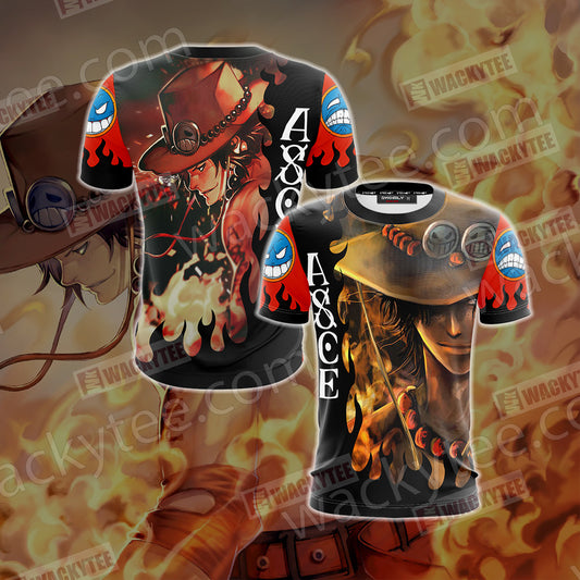 One Piece - Ace New Look Unisex 3D T-shirt T-shirt