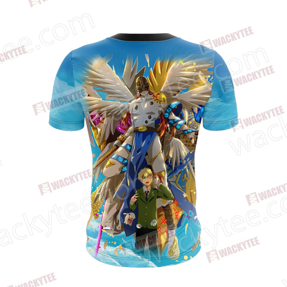 Digimon Takaishi Takeru And Angemon Unisex 3D T-shirt