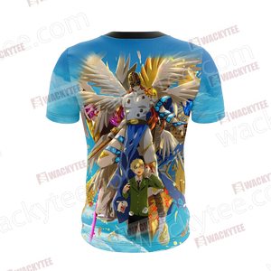 Digimon Takaishi Takeru And Angemon Unisex 3D T-shirt