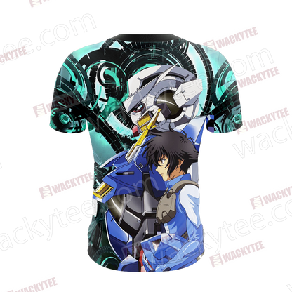 Mobile Suit Gundam Setsuna F. Seiei And The Exia Gundam 3D T-shirt