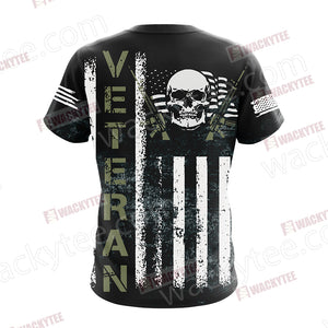 It Cannot Be Inherited Not Can It Ever Be Purchased I Have Earned It Forever The Title USA Veteran Unisex 3D T-shirt
