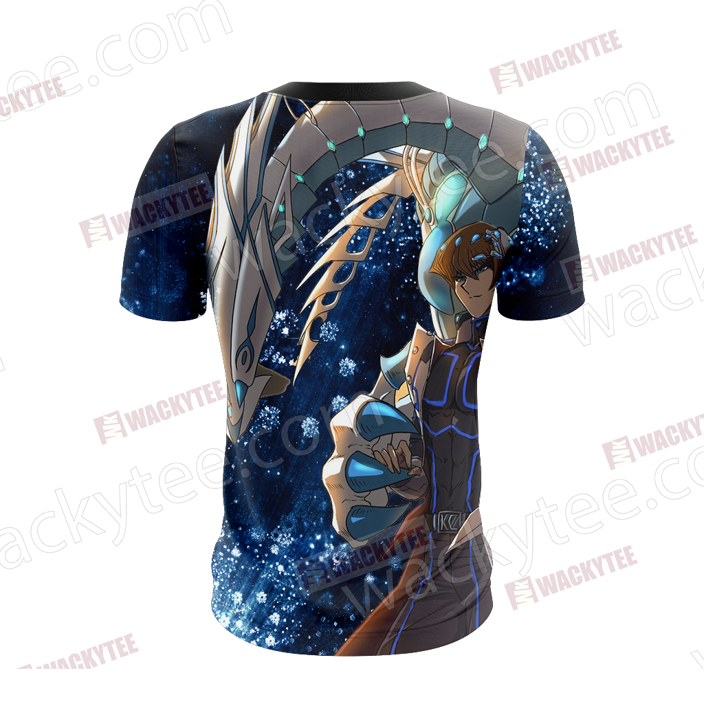 Yu Gi Oh! Seto Kaiba And Blue-eyes White Dragon Unisex 3D T-shirt