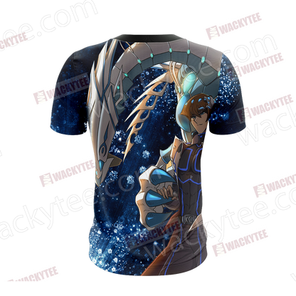 Yu Gi Oh! Seto Kaiba And Blue-eyes White Dragon Unisex 3D T-shirt