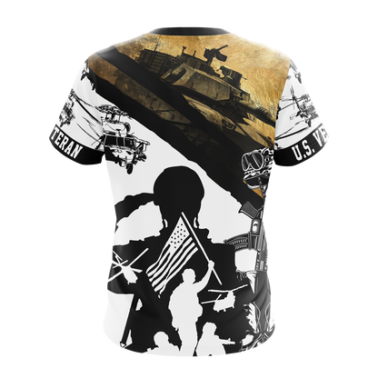 US Army Veteran T-shirt Zip Hoodie Hawaiian shirt