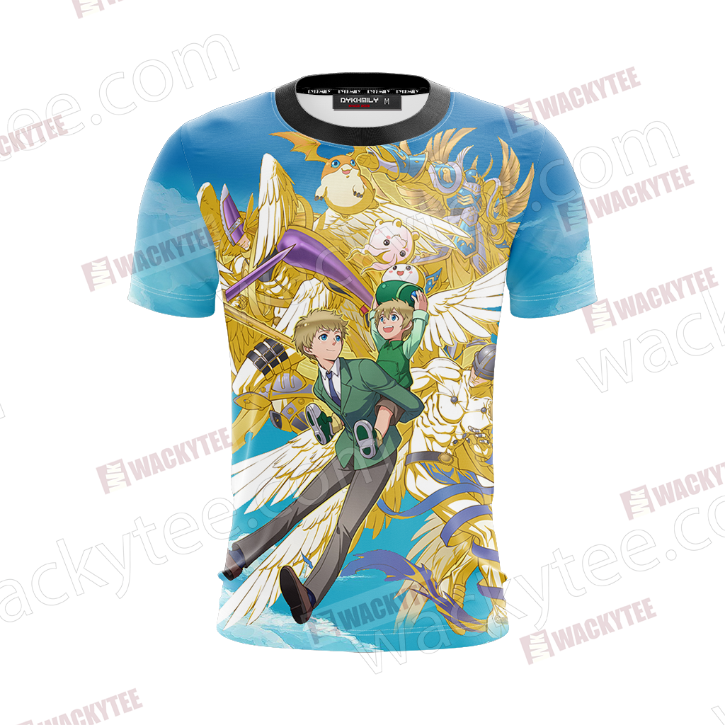 Digimon Takaishi Takeru And Angemon Unisex 3D T-shirt