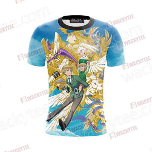 Digimon Takaishi Takeru And Angemon Unisex 3D T-shirt