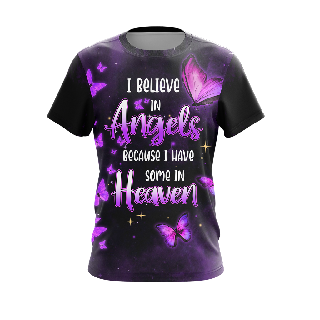 I Believe In Angels Because I Have You In Heaven T-shirt Zip Hoodie Pullover Hoodie