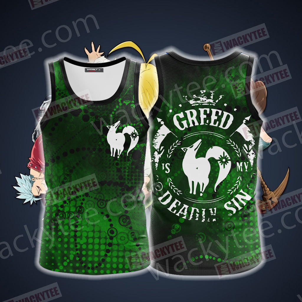 The Seven Deadly Sins - Greed Unisex 3D Tank Top