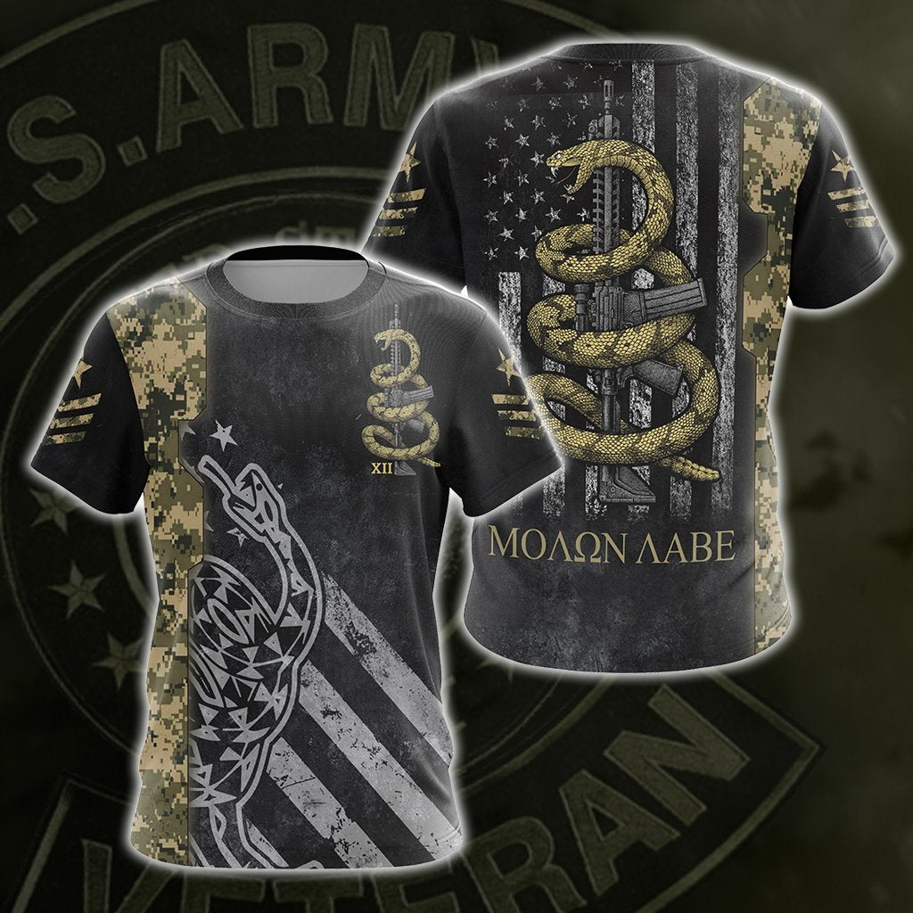Molon Labe Come And Take Them Unisex 3D T-shirt