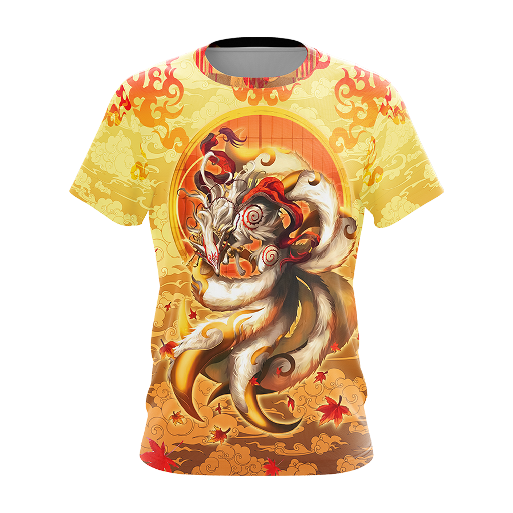 Nine Tail Okami Fox Unisex 3D T-shirt
