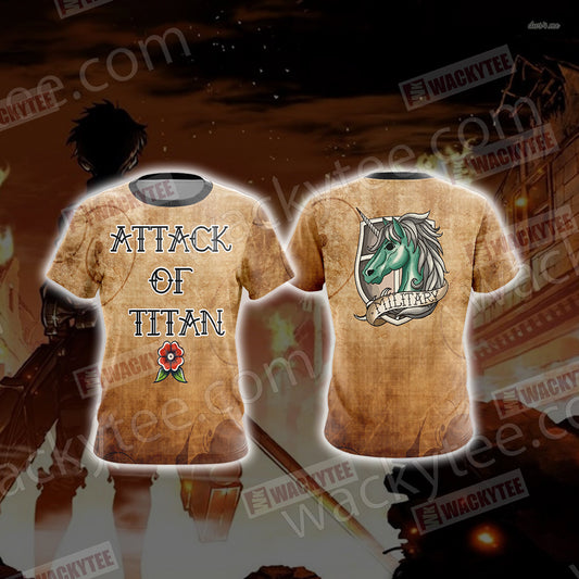 Attack On Titan - Military New Unisex 3D T-shirt