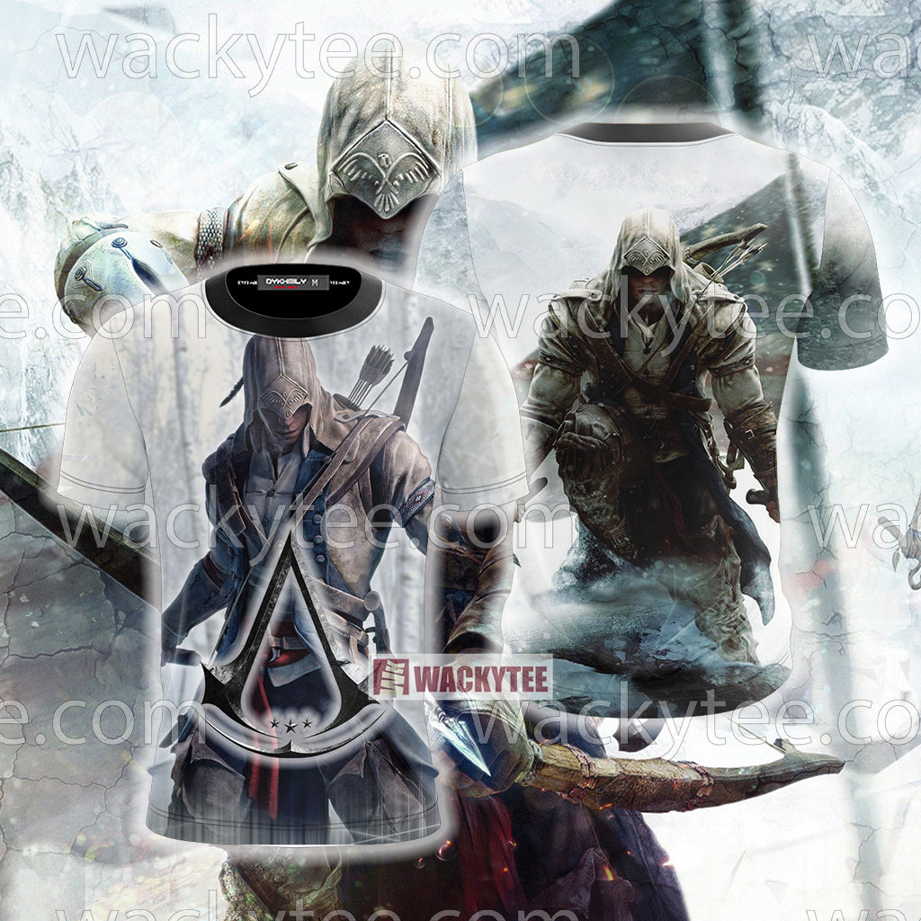 Assassin's Creed III Connor Cosplay Unisex 3D T-shirt