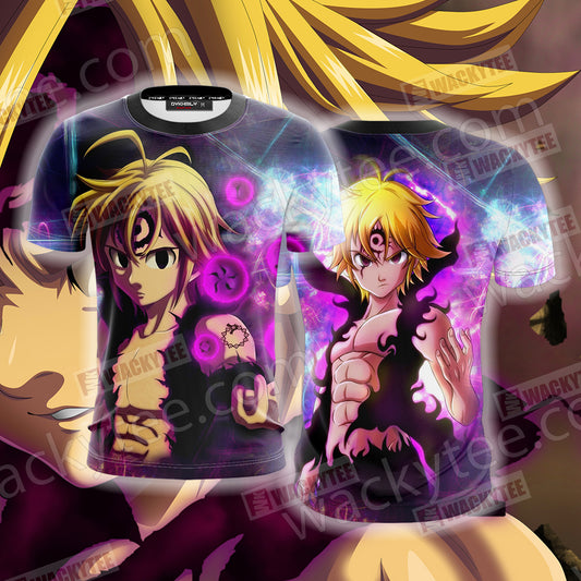 The Seven Deadly Sins Meliodas Assault Mode 3D T-shirt T-shirt