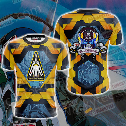 The Super Dimension Fortress Macross - Fear The Bones Unisex 3D T-shirt T-shirt