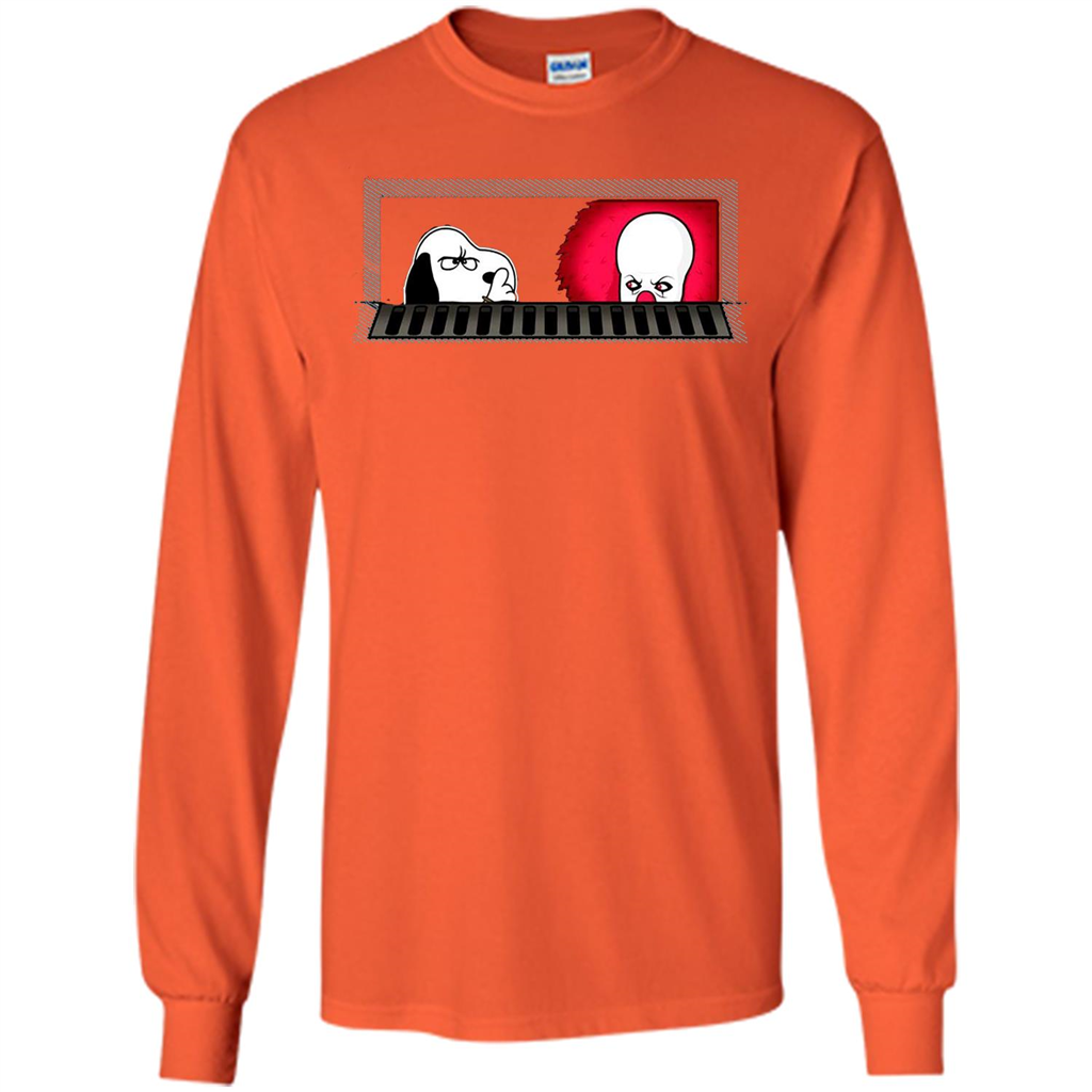 Movie T-shirt Snoopy Vs It T-shirt Orange