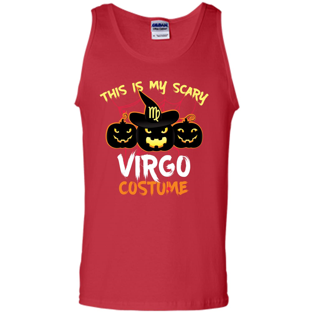 Halloween T-shirt This Is My Scary Virgo Costume T-shirt Red