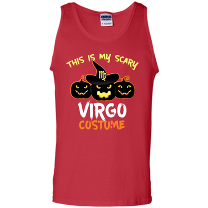 Halloween T-shirt This Is My Scary Virgo Costume T-shirt Red