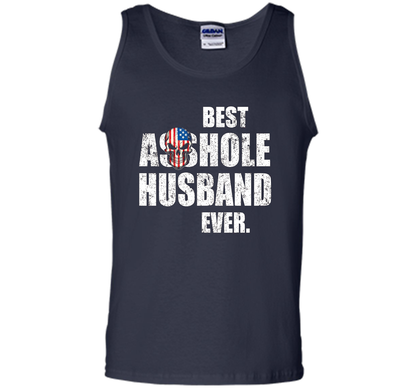 Mens Best Asshole Husband Ever T-shirt Funny Husband Navy
