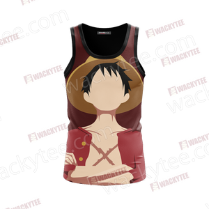 One Piece Monkey D. Luffy Minimalist 3D Tank Top