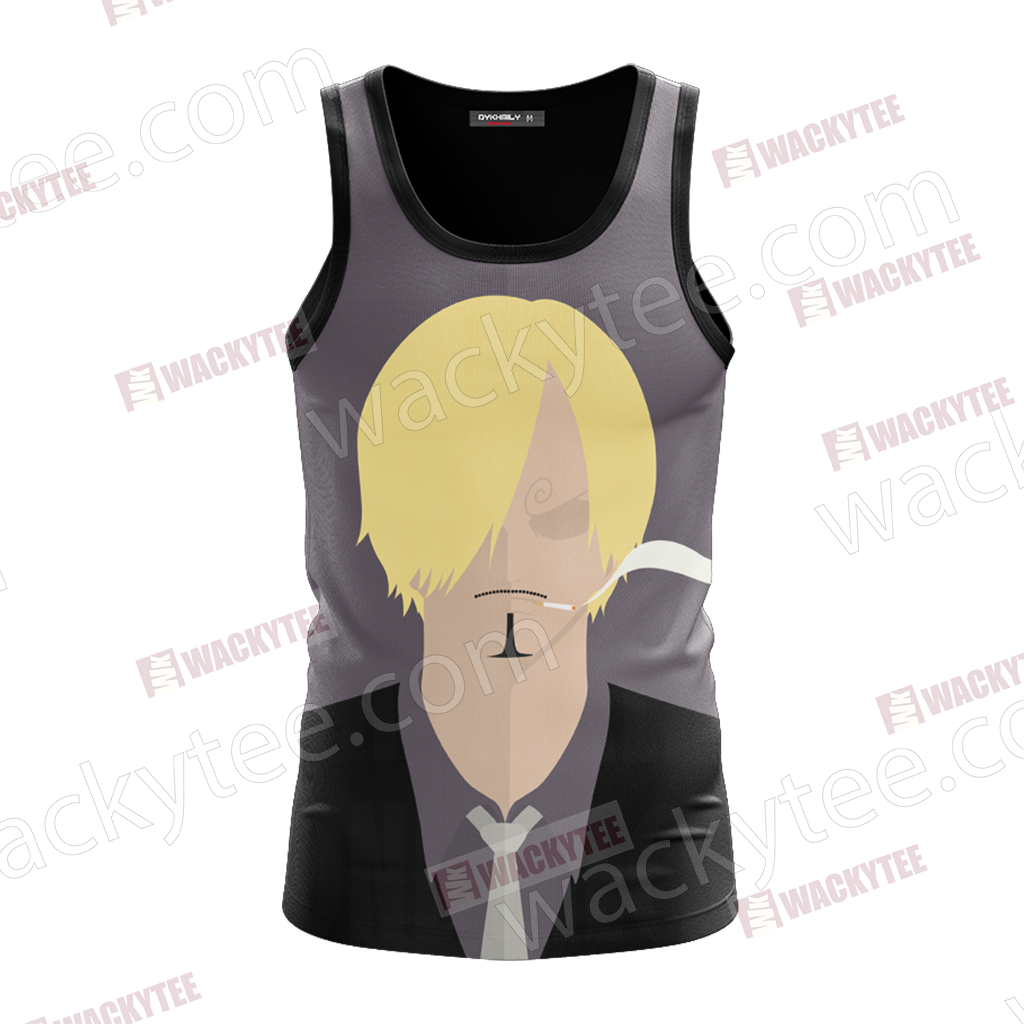 One Piece Vinsmoke Sanji Minimalist 3D Tank Top