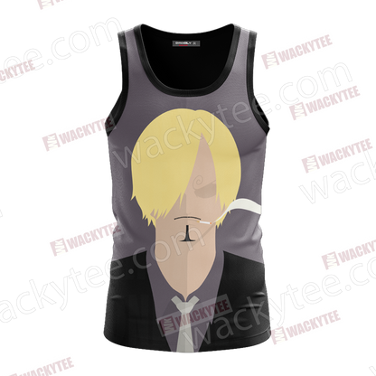 One Piece Vinsmoke Sanji Minimalist 3D Tank Top