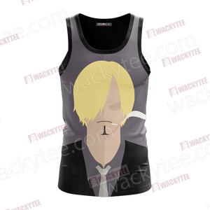 One Piece Vinsmoke Sanji Minimalist 3D Tank Top