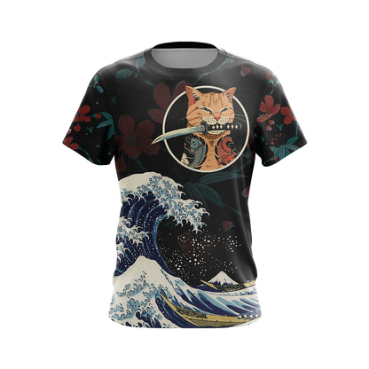 Cat Japanese Unisex 3D T-shirt