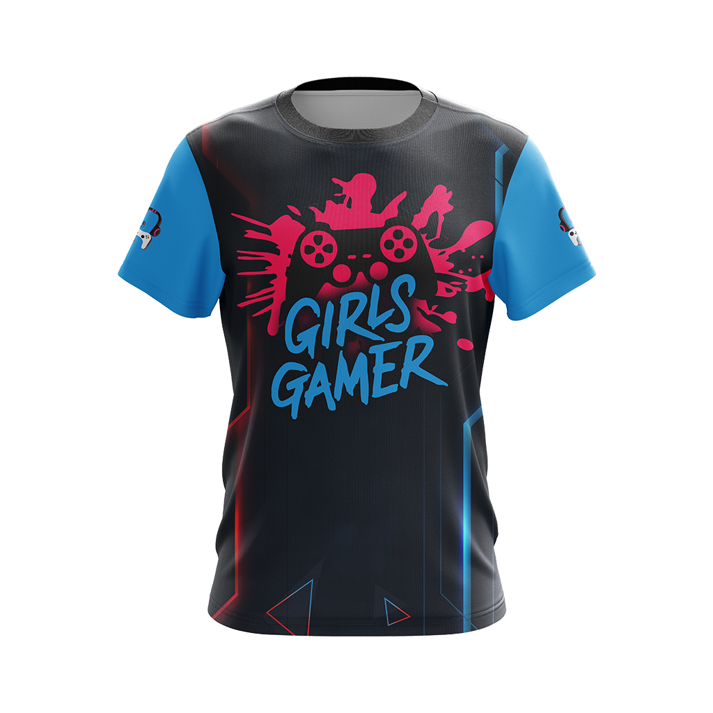 Girls Gamer Gaming Lovers Unisex 3D T-shirt