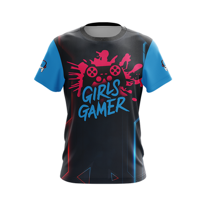 Girls Gamer Gaming Lovers Unisex 3D T-shirt
