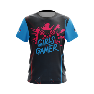 Girls Gamer Gaming Lovers Unisex 3D T-shirt