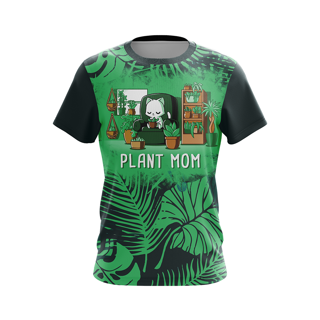 Plant Cat Mom Unisex 3D T-shirt