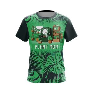 Plant Cat Mom Unisex 3D T-shirt