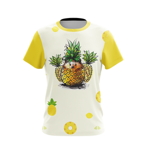 Pineapple Hedgehog Unisex 3D T-shirt