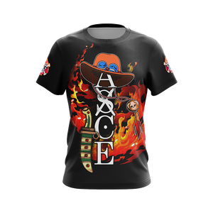 One piece - Portgas D. Ace Unisex 3D T-shirt