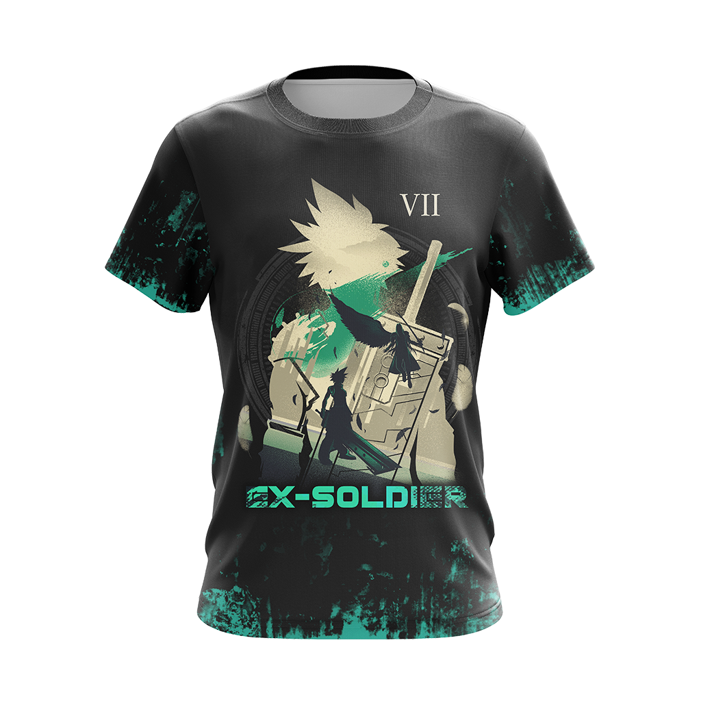 Final fantasy - Ex-Soldier of the VII Unisex 3D T-shirt