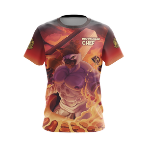 Monster Hunter Meowscular Chef Unisex 3D T-shirt