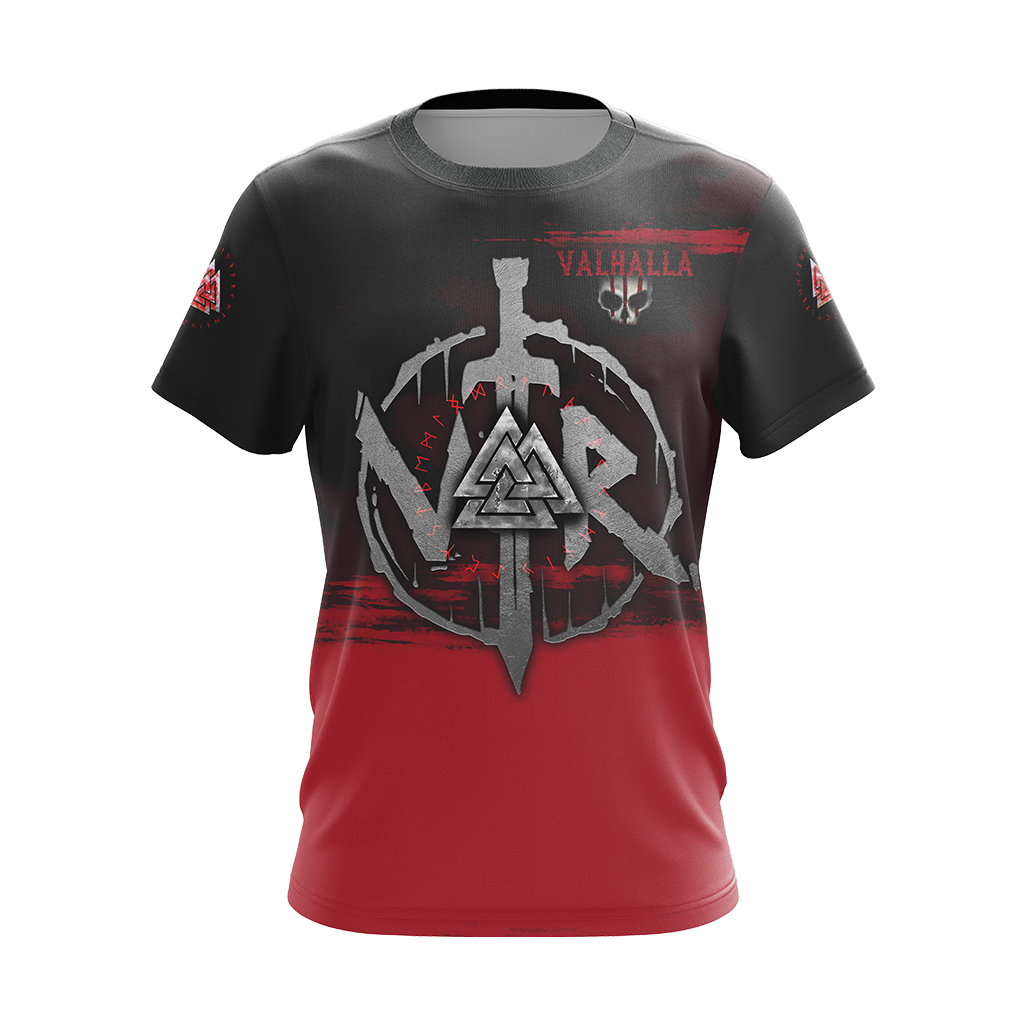Viking Never Push A Man To Violence Who Has Been Looking For An Excuse To Die in Battle and Go To Valhalla Unisex T-shirt Zip Hoodie Pullover Hoodie