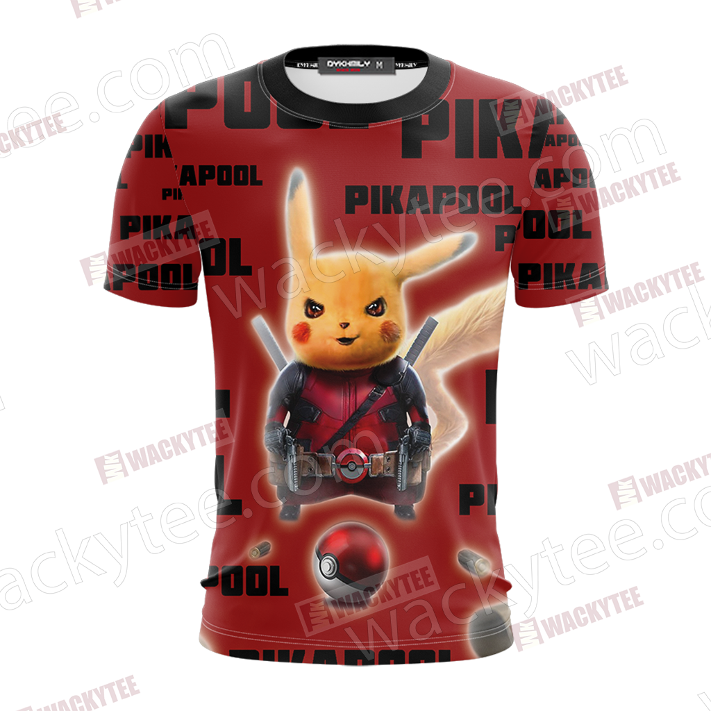 PikaPool Deadpool And Pikachu New Unisex 3D T-shirt