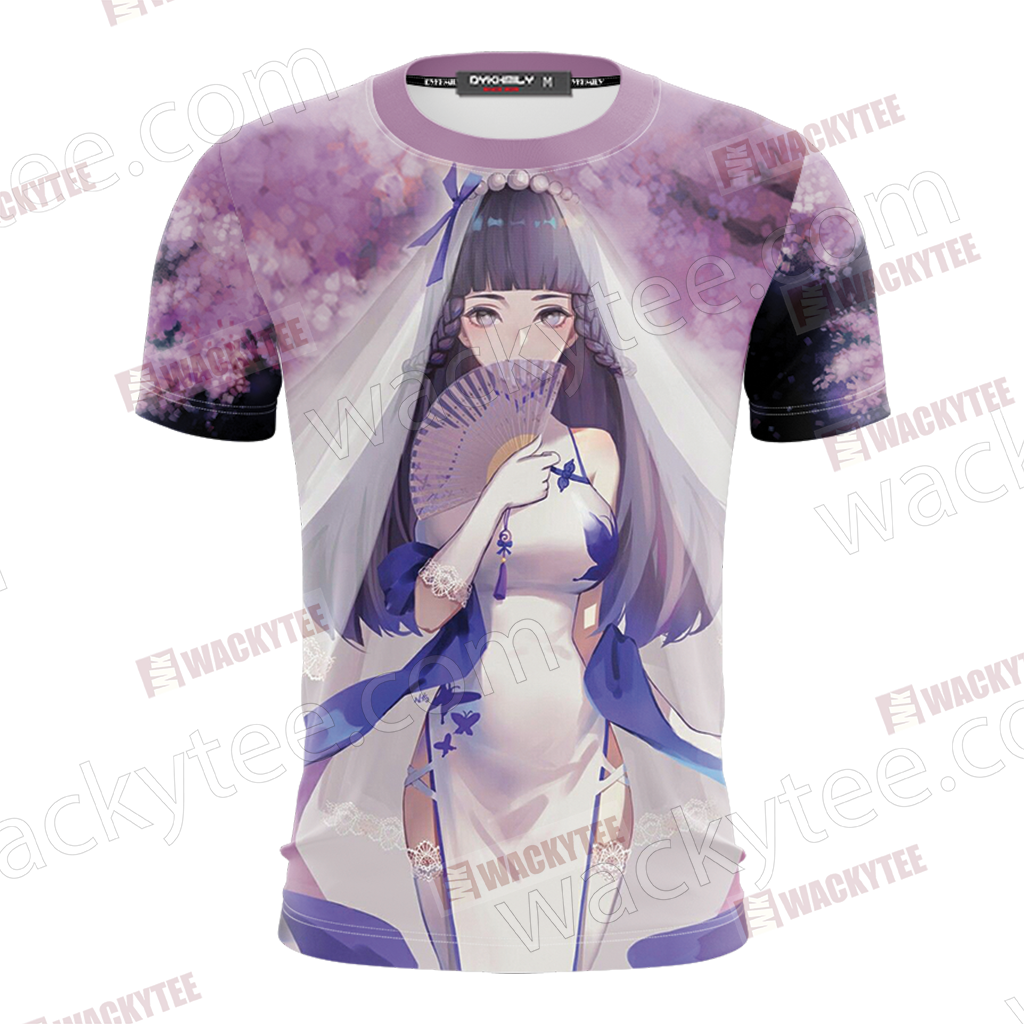Naruto Hyuga Hinata Unisex 3D T-shirt