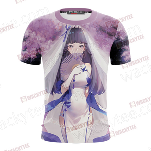 Naruto Hyuga Hinata Unisex 3D T-shirt