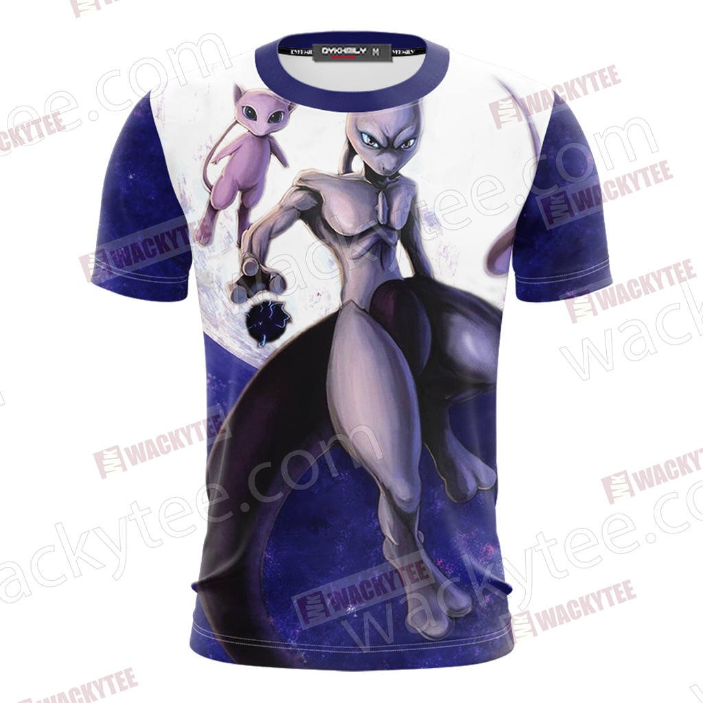 Pokemon Mewtwo Unisex 3D T-shirt