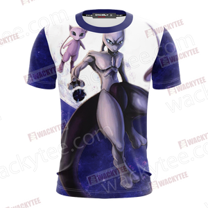 Pokemon Mewtwo Unisex 3D T-shirt