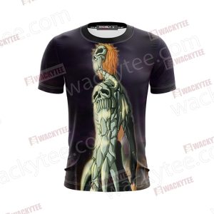 Bleach Ichigo Skull-Clad Form Unisex 3D T-shirt