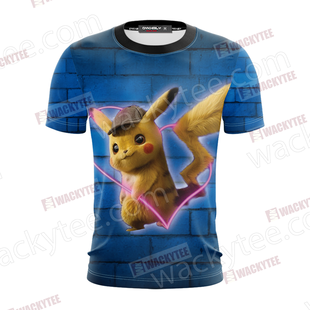Detective Pikachu New Unisex 3D T-shirt