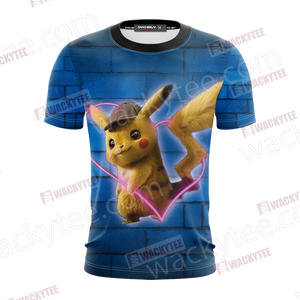 Detective Pikachu New Unisex 3D T-shirt