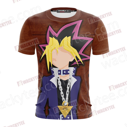 Yu Gi Oh! Yugi Muto And Slifer The Sky Dragon 3D T-shirt