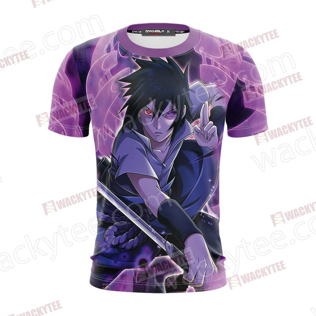 Naruto Uchiha Sasuke Unisex 3D T-shirt